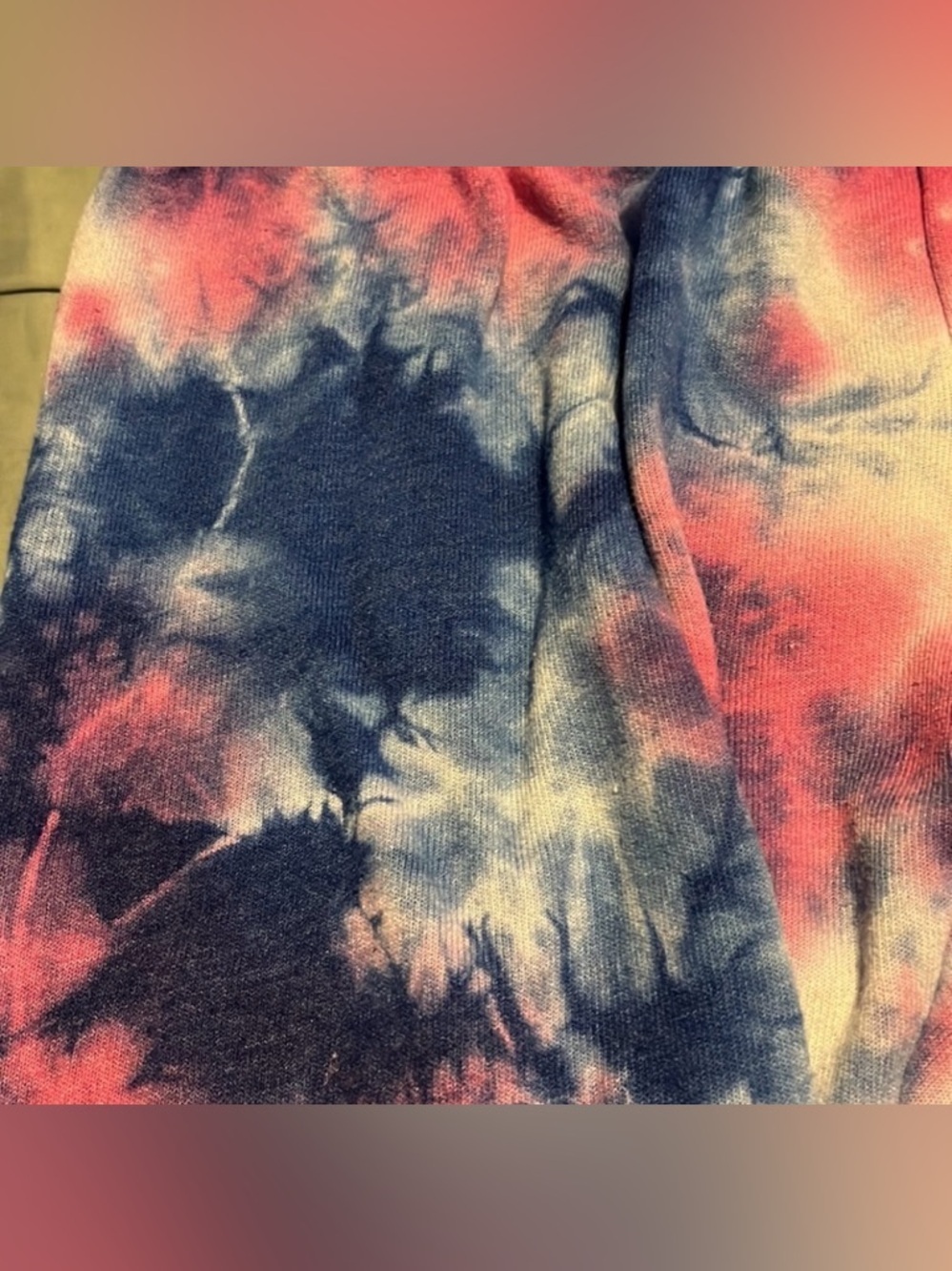 Spiritual Gangster Tie-Dye Track Pants - Blue and Pink - Picture 4 of 4